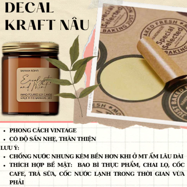 In Decal Giấy - In Tem Giấy - In Tem Dán Nhãn